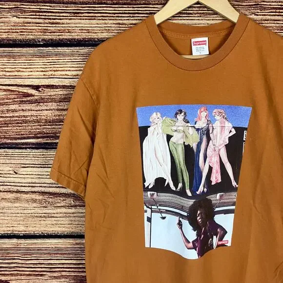 2019 Supreme American Picture Burnt Orange T-shirt